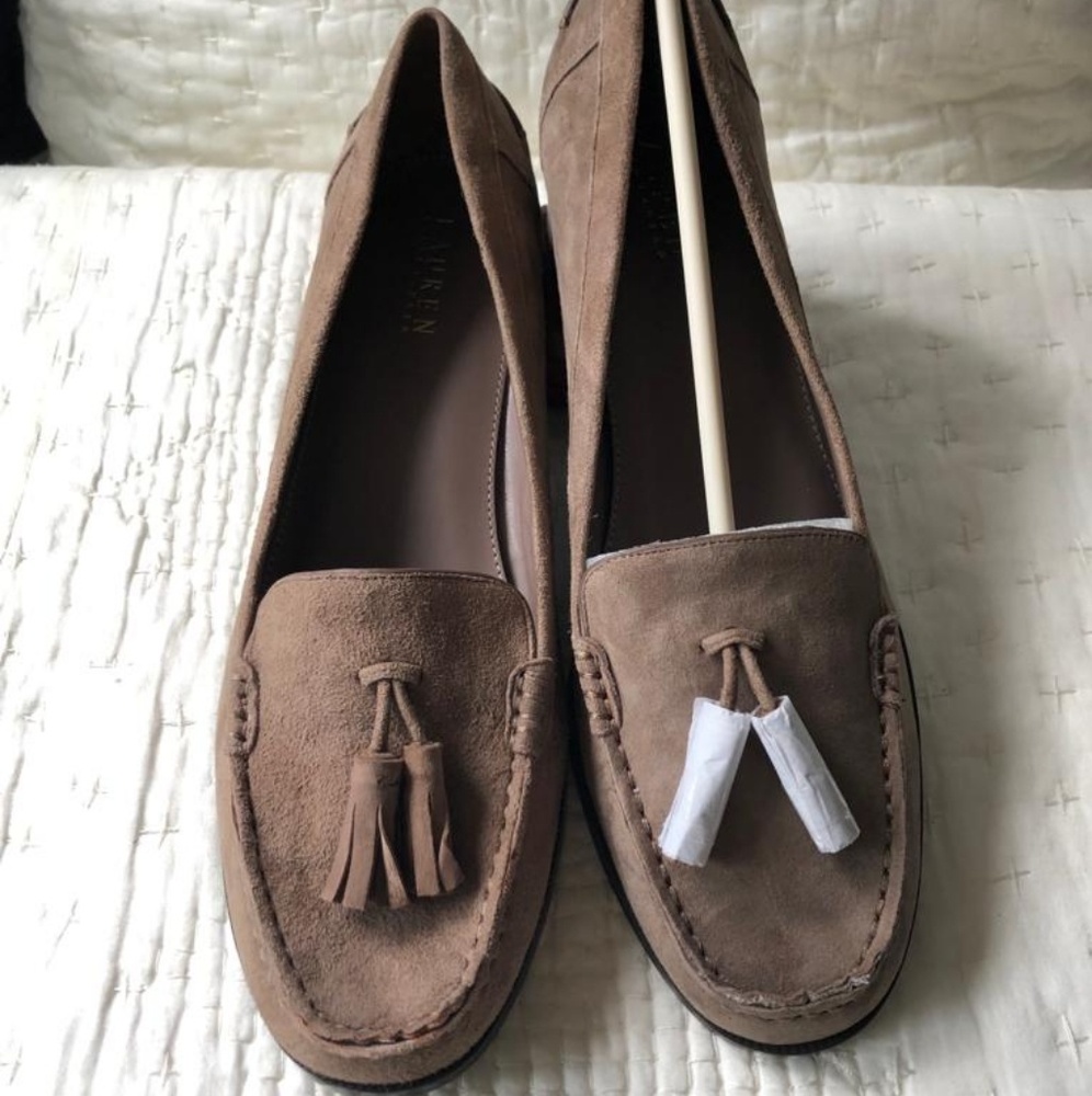 Lauren Ralph Lauren Taupe Oxford Size 11